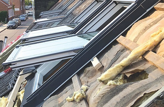 Housebuilding roof windows