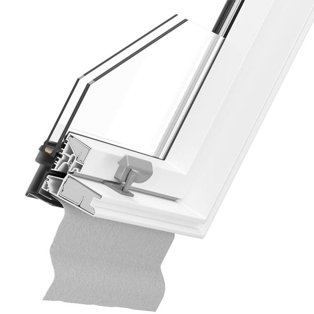 Better Safe PVC cross-section of roof window